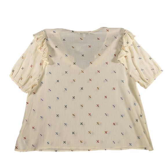 Madewell Embroidered Gazebo Top XL - Picture 4 of 13